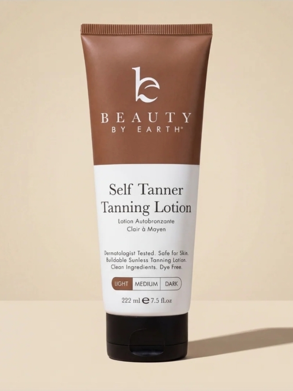 Beauty by Earth Self Tanner Tanning Lotion - Brown/White